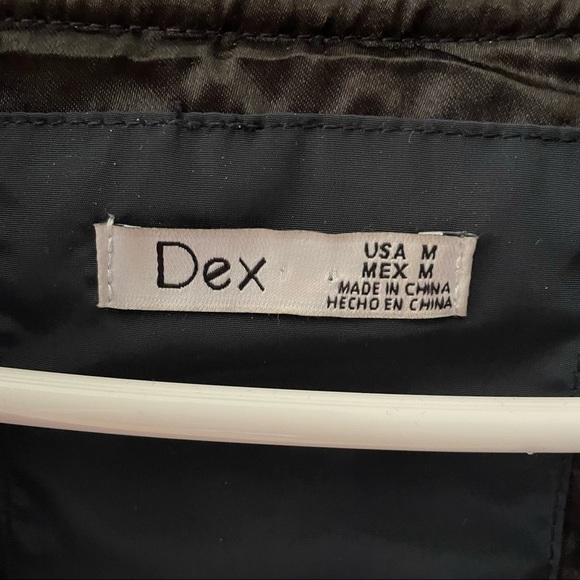 DEX, Bomber style jacket, with zipper detail down arms, unique vibe.. Size M - Picture 4 of 11